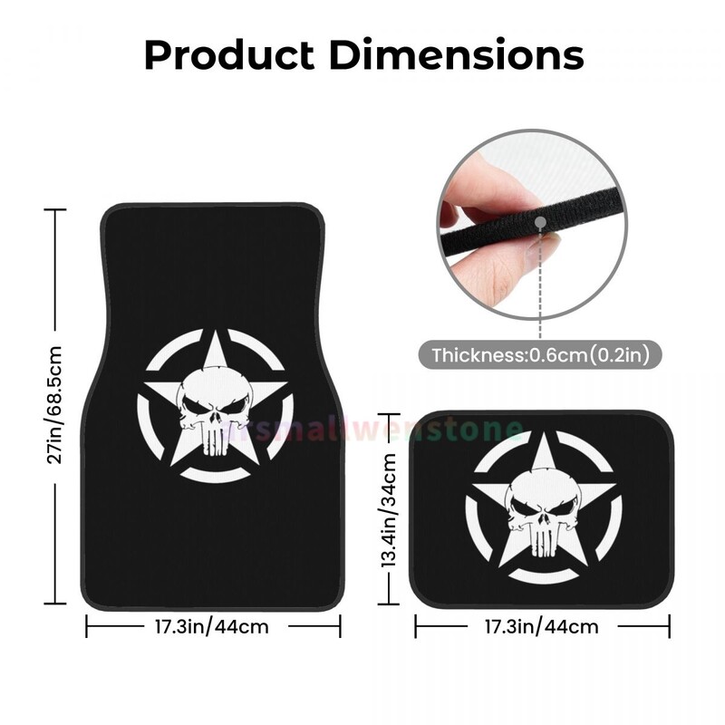 Military Tactical Star 4PCS Crystal Velvet sieviešu automašīnu grīdas paklājs, pretapaugļošanās automašīnas grīdas paklājs automašīnu salona piederumi