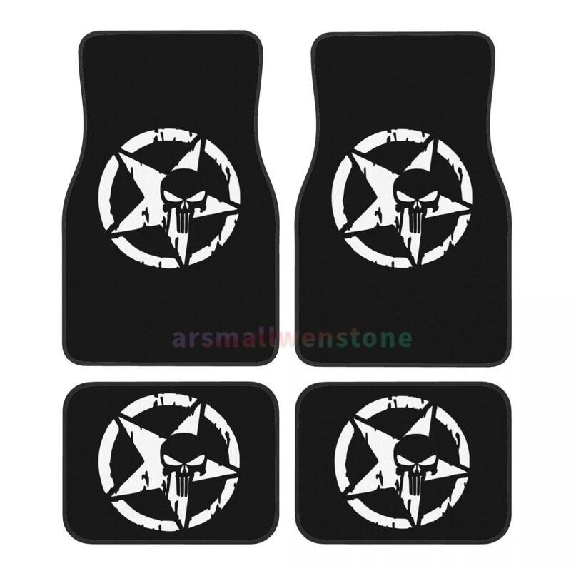 Military Tactical Star 4PCS Crystal Velvet sieviešu automašīnu grīdas paklājs, pretapaugļošanās automašīnas grīdas paklājs automašīnu salona piederumi