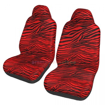 Zebra Stripe 2PCS Κάλυμμα καθίσματος αυτοκινήτου Κάλυμμα καθίσματος κατά των ρύπων και βολικό προστατευτικό κάλυμμα μοναδικού στυλ