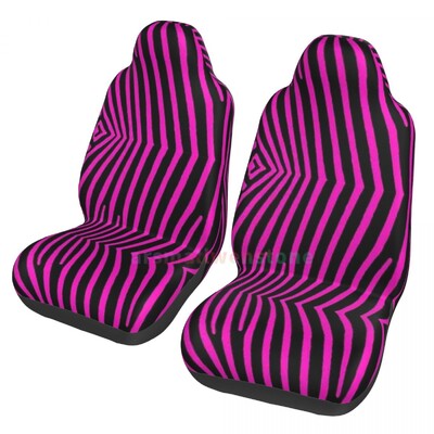 Zebra Stripe 2PCS automašīnas sēdekļa pārsegs sēdekļa pārsegs, pretapaugšanas un ērts aizsargpārklājs unikāls stils