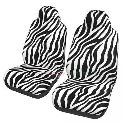 Zebra Stripe 2PCS automašīnas sēdekļa pārsegs sēdekļa pārsegs, pretapaugšanas un ērts aizsargpārklājs unikāls stils