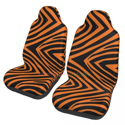 Zebra Stripe 2PCS automašīnas sēdekļa pārsegs sēdekļa pārsegs, pretapaugšanas un ērts aizsargpārklājs unikāls stils