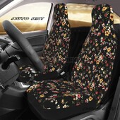 Cute Flower Universal Husa Scaun Auto Protector Accesorii Interioare potrivite pentru toate tipurile de modele Perna scaun auto Fibra de vanatoare