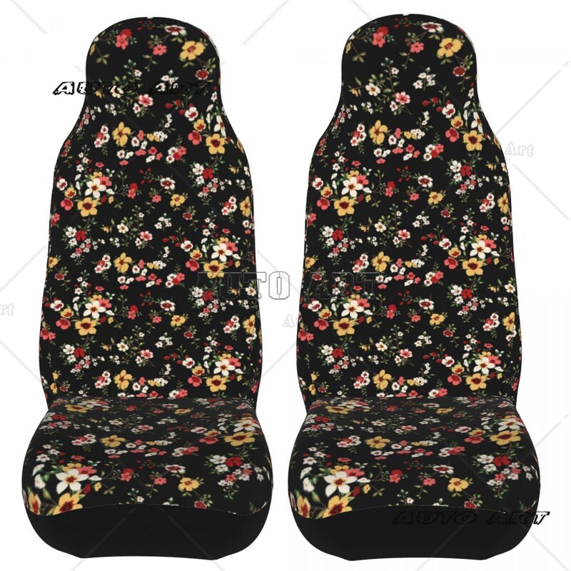 Cute Flower Universal Husa Scaun Auto Protector Accesorii Interioare potrivite pentru toate tipurile de modele Perna scaun auto Fibra de vanatoare