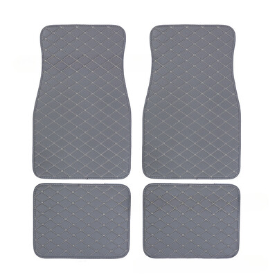 Set covorașe universale pentru podea auto din piele, impermeabilă, pentru protecția piciorului auto, pentru interiorul automobilului, accesorii pentru covoare interior