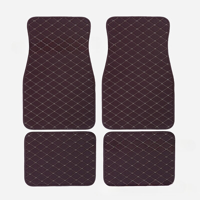 Set covorașe universale pentru podea auto din piele, impermeabilă, pentru protecția piciorului auto, pentru interiorul automobilului, accesorii pentru covoare interior