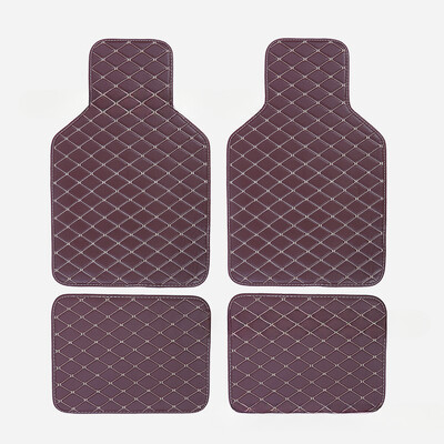 Set covorașe universale pentru podea auto din piele, impermeabilă, pentru protecția piciorului auto, pentru interiorul automobilului, accesorii pentru covoare interior