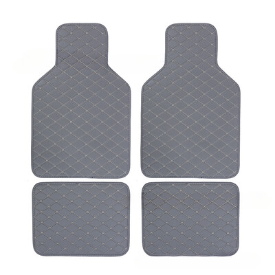 Set covorașe universale pentru podea auto din piele, impermeabilă, pentru protecția piciorului auto, pentru interiorul automobilului, accesorii pentru covoare interior