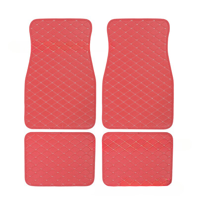 Set covorașe universale pentru podea auto din piele, impermeabilă, pentru protecția piciorului auto, pentru interiorul automobilului, accesorii pentru covoare interior