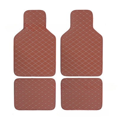 Set covorașe universale pentru podea auto din piele, impermeabilă, pentru protecția piciorului auto, pentru interiorul automobilului, accesorii pentru covoare interior