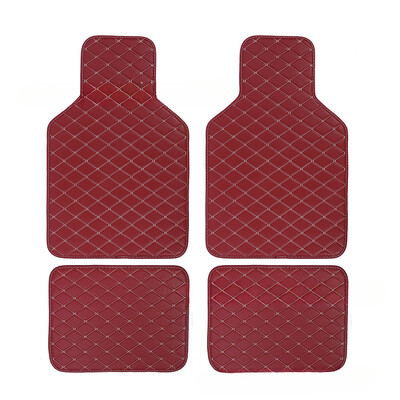 Set covorașe universale pentru podea auto din piele, impermeabilă, pentru protecția piciorului auto, pentru interiorul automobilului, accesorii pentru covoare interior