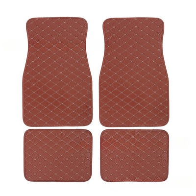 Set covorașe universale pentru podea auto din piele, impermeabilă, pentru protecția piciorului auto, pentru interiorul automobilului, accesorii pentru covoare interior