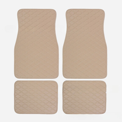 Set covorașe universale pentru podea auto din piele, impermeabilă, pentru protecția piciorului auto, pentru interiorul automobilului, accesorii pentru covoare interior