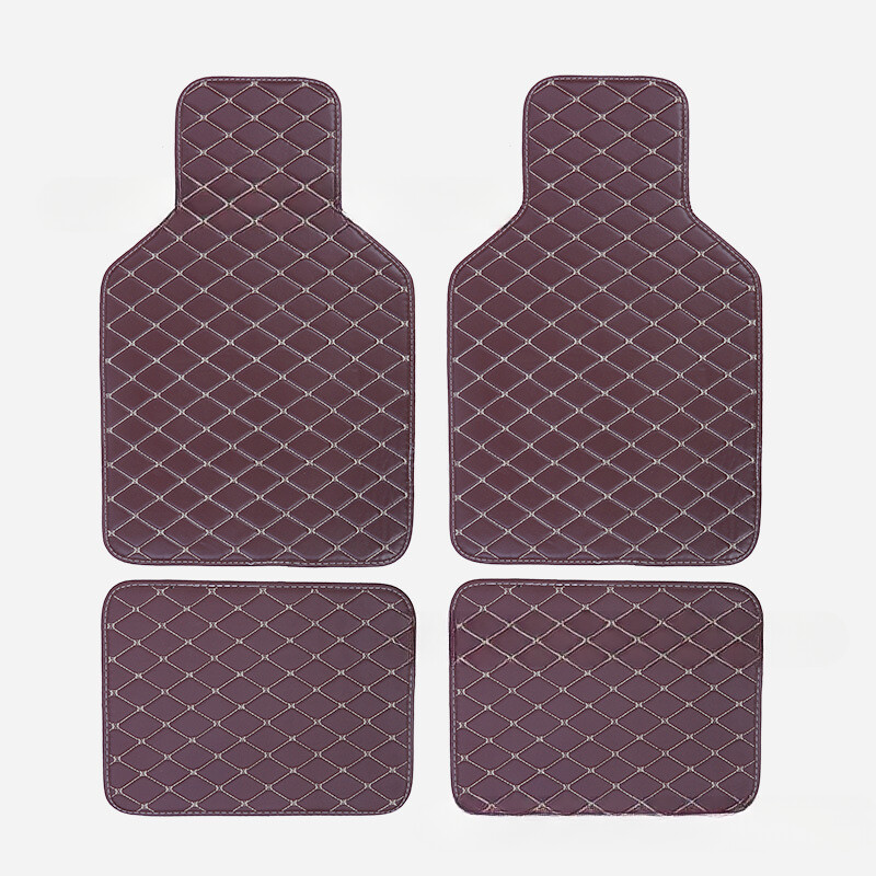 Set covorașe universale pentru podea auto din piele, impermeabilă, pentru protecția piciorului auto, pentru interiorul automobilului, accesorii pentru covoare interior