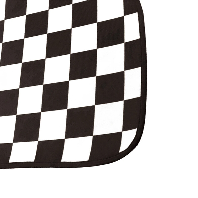 Jauns universāls JDM Racing Cluture sarkanrūtains auto grīdas paklājiņš, klasisks paklāja grīdas paklājiņš, 4 gab.