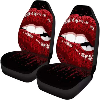 Huse pentru scaune auto 2 bucăți de protecție pentru scaune față Van Gogh Noapte înstelată Design cu stele antiderapante Poliester extensibil Heavy Duty