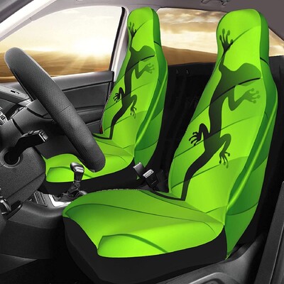 Green Gecko Presvlake za automobilska sjedala Komplet od 2 komada Štitnik za prednja sjedala vozila Dodaci za interijer automobila Zaštitne navlake za auto tepihe Univerzalne