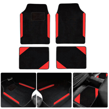 4 τμχ Πατάκια αυτοκινήτου Universal για CHEVROLET Caprice HHR SS Monza Optra Bolt Lacetti S10 Suede Carpet Auto εσωτερικό αξεσουάρ