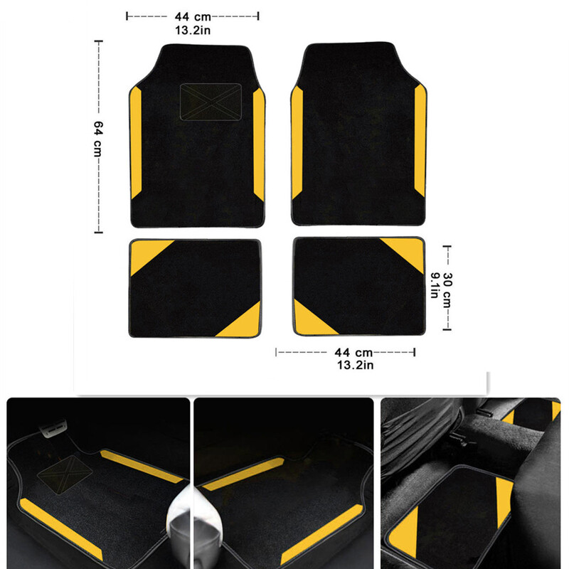 4Gb Universālie automašīnu grīdas paklājiņi priekš CHEVROLET Caprice HHR SS Monza Optra Bolt Lacetti S10 zamšādas paklāja auto salona piederumi