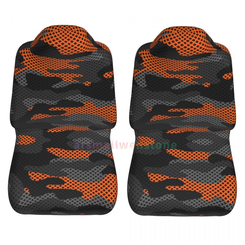 Husă scaun auto negru și portocaliu 2 buc. husă scaun auto față husă de protecție antifouling Accesorii drăguțe pentru mașină