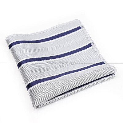 Modni muški poliester 24 cm s džepnim kvadratom na pruge s cvjetnim crveno-plavim smeđim klasičnim poslovnim rupčićima Dodaci za vjenčanje