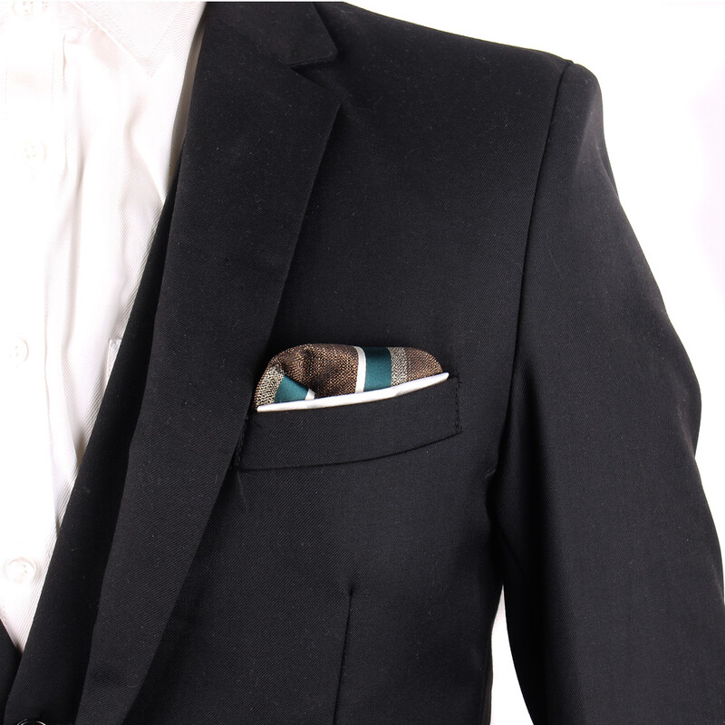 Квадрат с джоб на райе за мъже Дамски костюми Хавлиена кърпа за гърдите Сватбени кърпи Мъжка носна кърпа с флорални джобове за подаръци