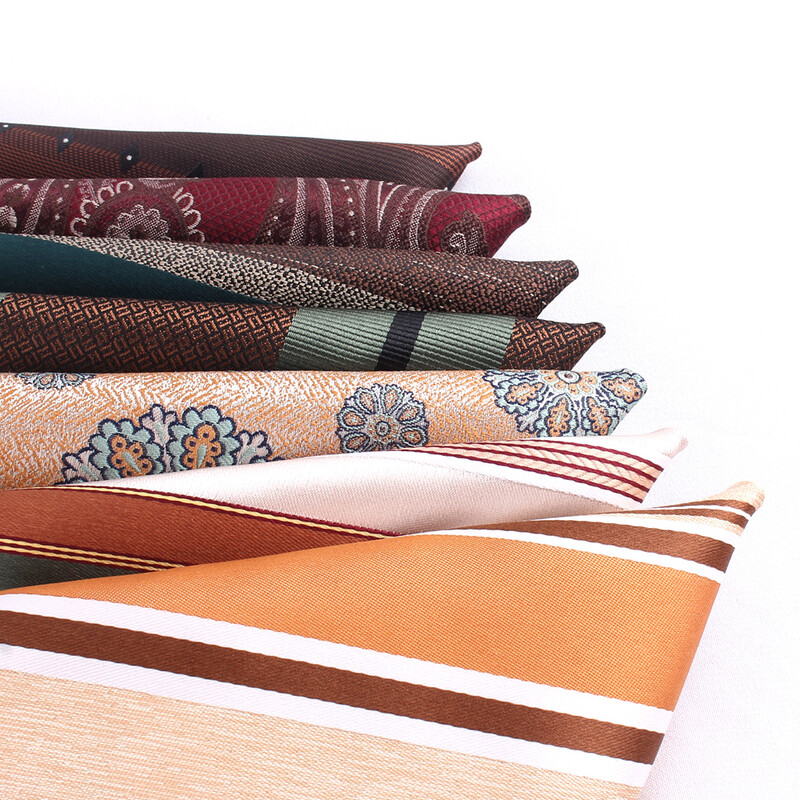 Квадрат с джоб на райе за мъже Дамски костюми Хавлиена кърпа за гърдите Сватбени кърпи Мъжка носна кърпа с флорални джобове за подаръци