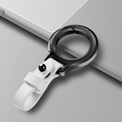 Ключодържател от телешка кожа от титаниева сплав, катарама за колан, карабинер, държач за автомобилни ключове Малки ключодържатели за подарък Инструмент за открито