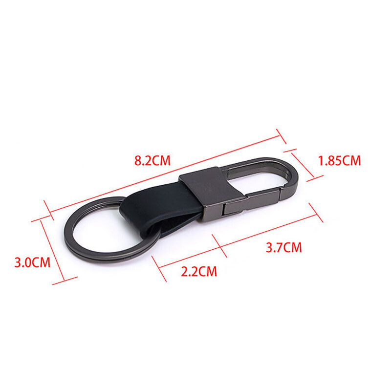 Jauni ādas atslēgu piekariņi sievietēm vīriešiem Metāla karabīnes turētājs Auto atslēgu siksniņa viduklis Piekarināms Maks Auto atslēgu piekariņi Atslēgu piekariņi