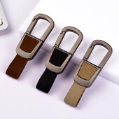 Automašīnas atslēgu piekariņš no īstas ādas Automašīnas atslēgu piekariņš, piekarināms atslēgu turētājs, moderns melns metālisks biznesa sieviešu vīriešu atslēgu piekariņi dāvana