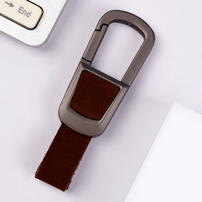 Automašīnas atslēgu piekariņš no īstas ādas Automašīnas atslēgu piekariņš, piekarināms atslēgu turētājs, moderns melns metālisks biznesa sieviešu vīriešu atslēgu piekariņi dāvana