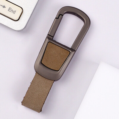 Automašīnas atslēgu piekariņš no īstas ādas Automašīnas atslēgu piekariņš, piekarināms atslēgu turētājs, moderns melns metālisks biznesa sieviešu vīriešu atslēgu piekariņi dāvana