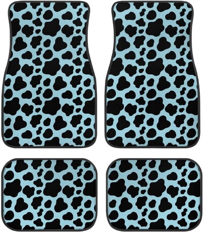 Leopard automašīnu automašīnu grīdas paklāji sievietēm, vīriešu 4-daļīgs pilns komplekts jebkuriem laikapstākļiem, universāls priekšējais aizmugurējais automašīnu grīdas paklājs, piemērots apvidus auto