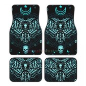 Covorașe de podea pentru mașină din catifea de cristal Fluture Set de patru covorase de mașină anti-fouling Covor Covoare de podea pentru mașină anti-alunecare 4 buc.