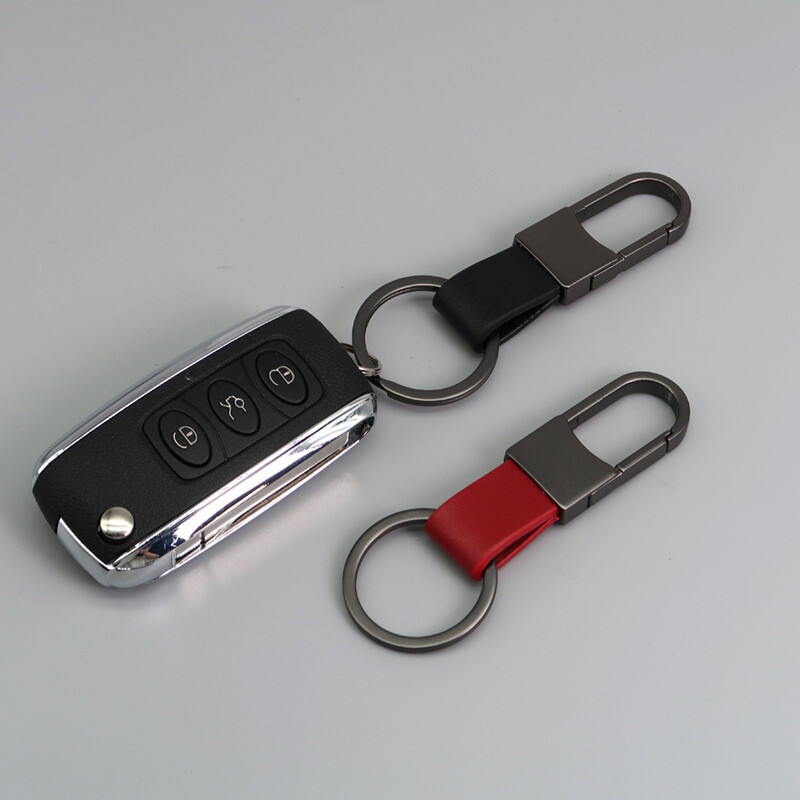 Breloc din piele nou Suport carabinier din metal pentru bărbați cadou de afaceri curea chei mașinii talie portofel agățat brelocuri mașini inele brelocuri