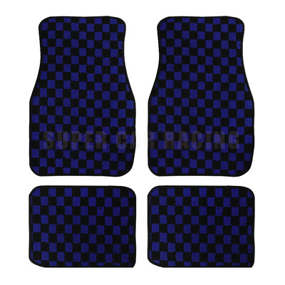 Covorașe universale 4 buc Covoare în carouri față spate Covoare pentru podea Accesorii decorative pentru interior auto Seturi de covoare auto anti-alunecare