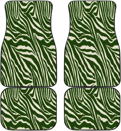 Covorașe auto Zebra imprimate personalizat Piele de animal Accesorii auto Pachet 4 buc