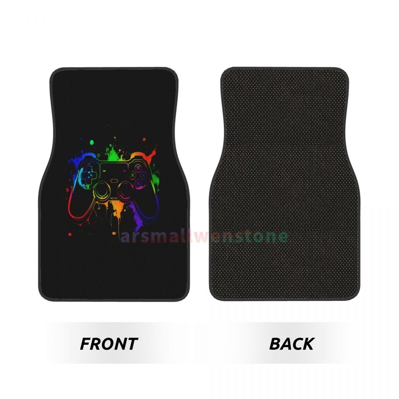 Krāsaina kursorsviras spēle Crystal Velvet automašīnu grīdas paklājiņu komplekts ar četriem pretapaugšanas auto paklājiņiem, paklāju pretslīdes auto grīdas paklājiņiem 4 gab.