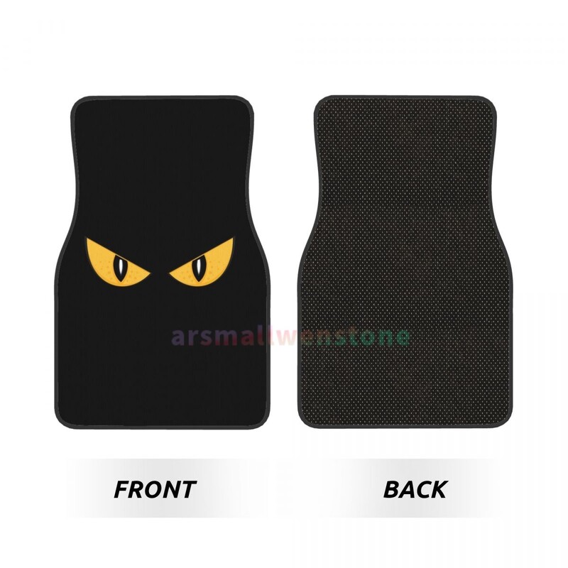 Evil Yellow Eyes 4BUC Crystal Velvet Covoraș pentru mașină pentru femei, Covoraș pentru podea pentru mașină anti-fouling Accesorii pentru interiorul mașinii