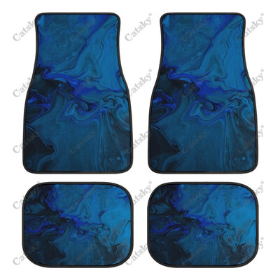 Plava apstraktna tapeta Podne prostirke za automobile Univerzalni dodaci za dizajn interijera Uzorak Vodootporne podne prostirke za sve vremenske prilike