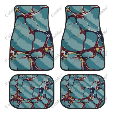 Plava apstraktna tapeta Podne prostirke za automobile Univerzalni dodaci za dizajn interijera Uzorak Vodootporne podne prostirke za sve vremenske prilike