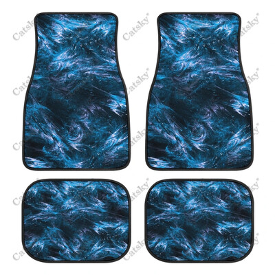 Plava apstraktna tapeta Podne prostirke za automobile Univerzalni dodaci za dizajn interijera Uzorak Vodootporne podne prostirke za sve vremenske prilike