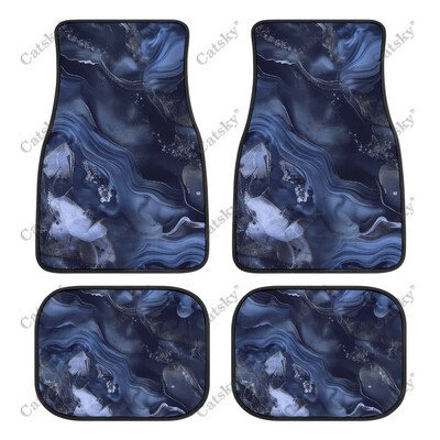 Plava apstraktna tapeta Podne prostirke za automobile Univerzalni dodaci za dizajn interijera Uzorak Vodootporne podne prostirke za sve vremenske prilike