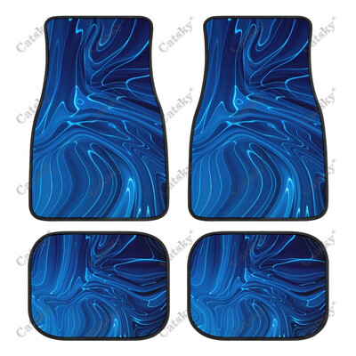 Plava apstraktna tapeta Podne prostirke za automobile Univerzalni dodaci za dizajn interijera Uzorak Vodootporne podne prostirke za sve vremenske prilike