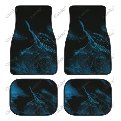 Plava apstraktna tapeta Podne prostirke za automobile Univerzalni dodaci za dizajn interijera Uzorak Vodootporne podne prostirke za sve vremenske prilike