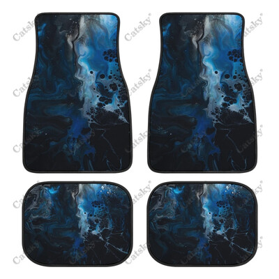 Plava apstraktna tapeta Podne prostirke za automobile Univerzalni dodaci za dizajn interijera Uzorak Vodootporne podne prostirke za sve vremenske prilike