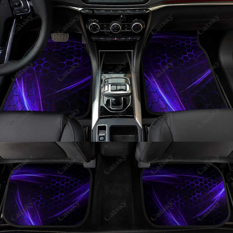 Plava apstraktna tapeta Podne prostirke za automobile Univerzalni dodaci za dizajn interijera Uzorak Vodootporne podne prostirke za sve vremenske prilike