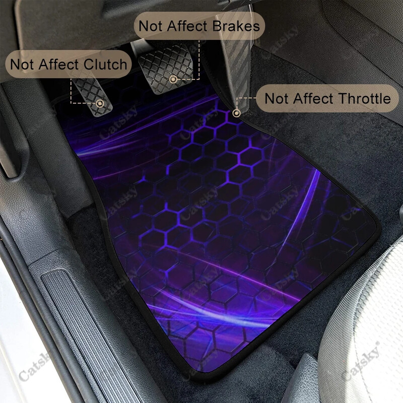 Plava apstraktna tapeta Podne prostirke za automobile Univerzalni dodaci za dizajn interijera Uzorak Vodootporne podne prostirke za sve vremenske prilike