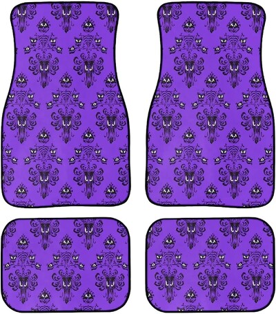 Haunted Mansion Halloween Față Spate Covorașe pentru mașini Pernă anti-alunecare Accesorii pentru automobile 4 buc Set Covorase pentru mașină