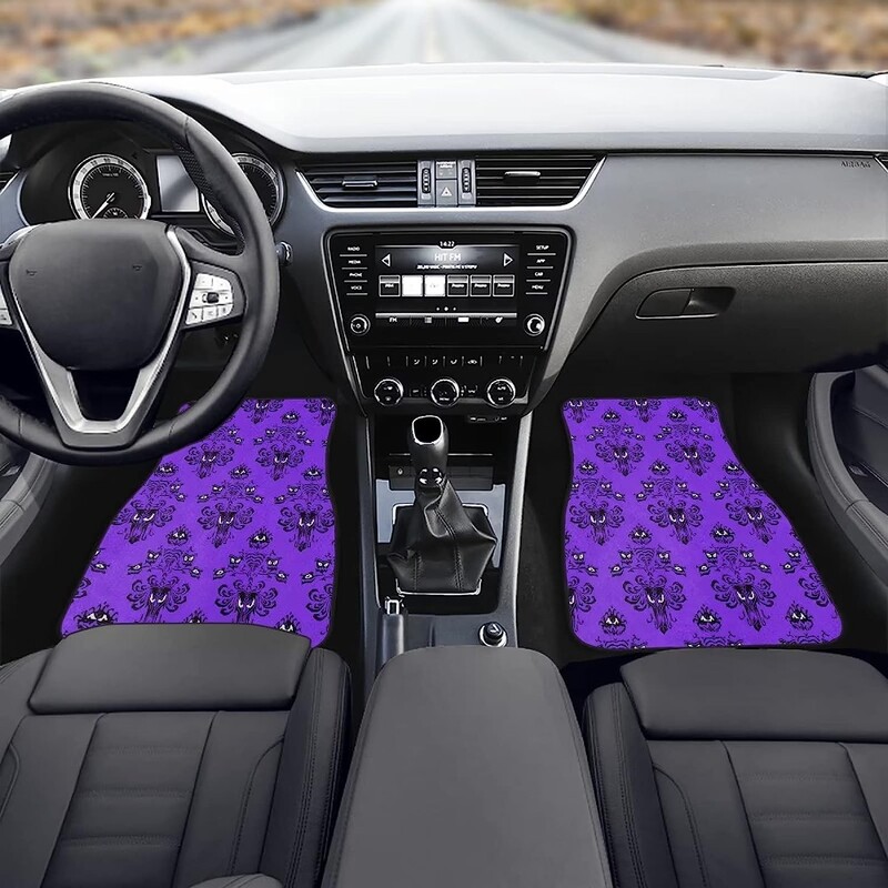 Haunted Mansion Halloween Față Spate Covorașe pentru mașini Pernă anti-alunecare Accesorii pentru automobile 4 buc Set Covorase pentru mașină